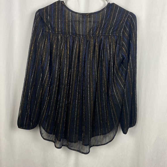 Anthropologie See U Soon Black Sparkle Multicoloured Blouse - Size XS - Picture 16 of 16
